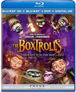 Boxtrolls Lenticular Cover 3 disc Blu-ray set