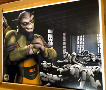 Poster: Official Pix Rare Licensed Star Wars Rebels - Zeb with troopers