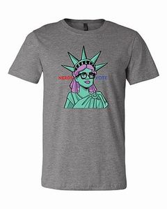 Karen Hallion x NerdsVote Liberty tee SIGNED (Size XL)