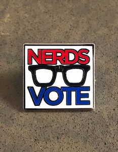 NerdsVote Enamel pin (UNSIGNED)