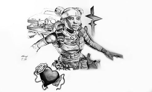 Lifeline I've Got Ya Back! Limited Pen Sketch